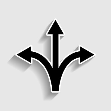 Üç yollu yön ok işareti