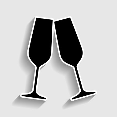 köpüklü şampanya bardağı