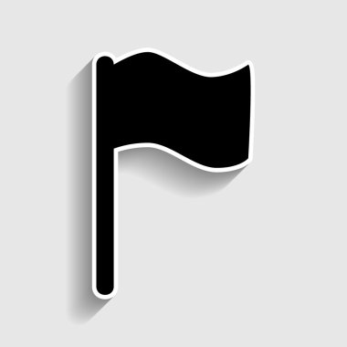 Bayrak işareti. Etiket stil ikonu