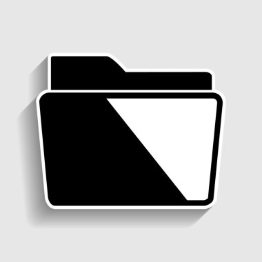 Klasör işareti. Etiket stil ikonu