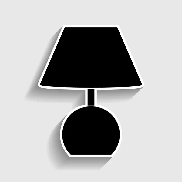 Lámpa jele. Matrica stílus ikon — Stock Vector