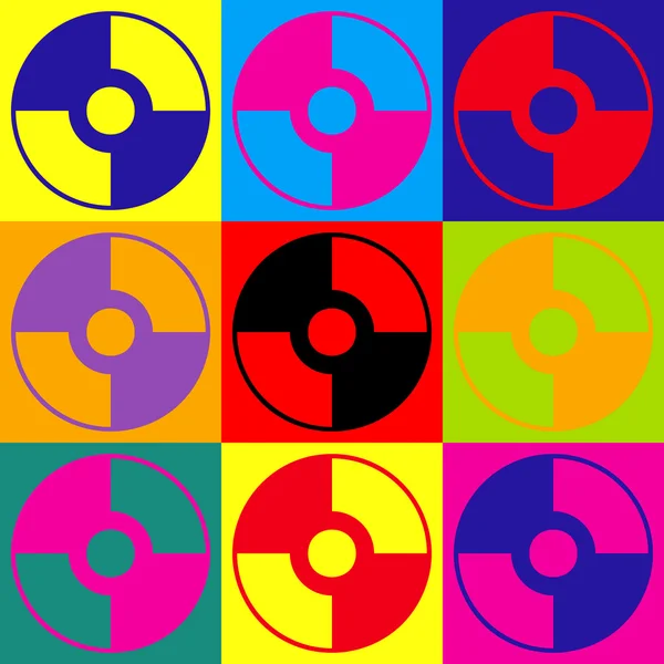 Vector CD o DVD icono — Archivo Imágenes Vectoriales