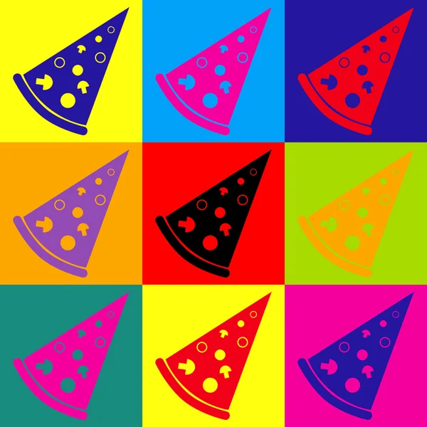 Pizza icona semplice — Vettoriale Stock