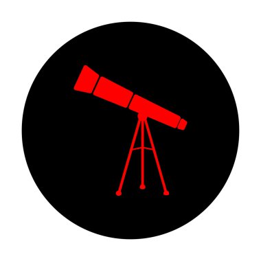 Teleskop basit simgesi