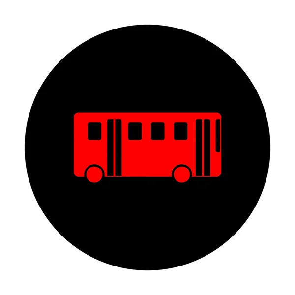 Απλό εικονίδιο λεωφορείου — Διανυσματικό Αρχείο