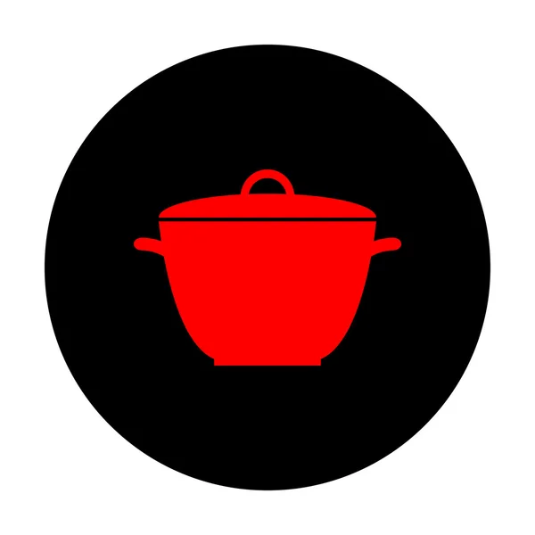 Icône simple casserole — Image vectorielle