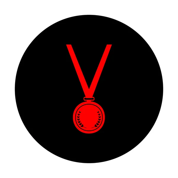 Médaille simple Icône — Image vectorielle