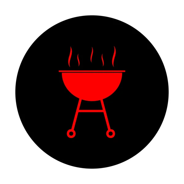 Barbecue icône simple — Image vectorielle