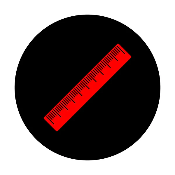 Знак лінійки сантиметр — стоковий вектор