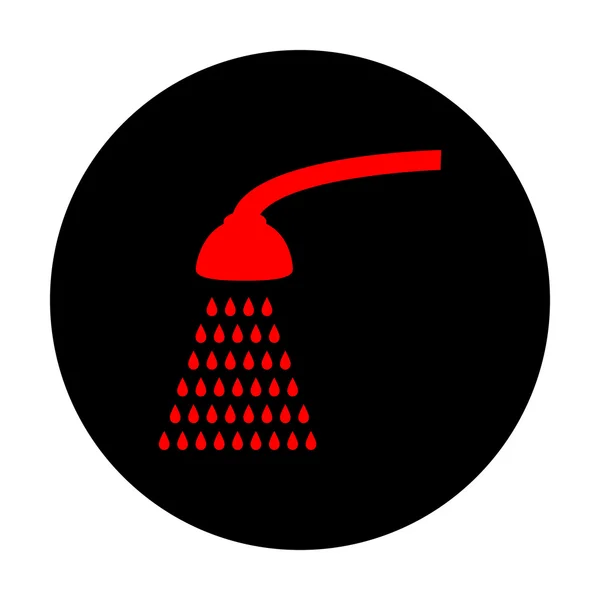 Dusche einfaches Symbol — Stockvektor