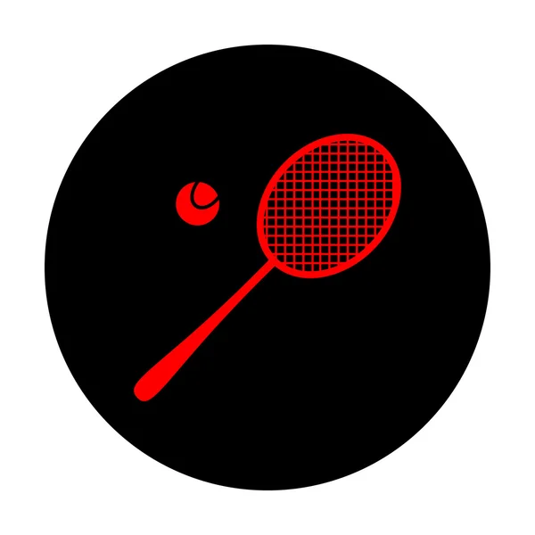 Tennis racket pictogram — Stockvector