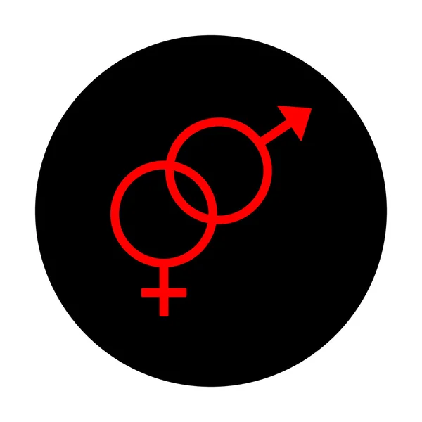 Signe de symbole sexuel — Image vectorielle