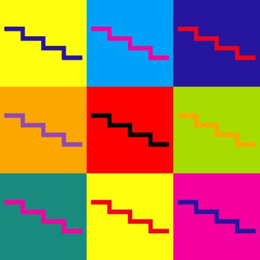 İşareti aşağı merdiven