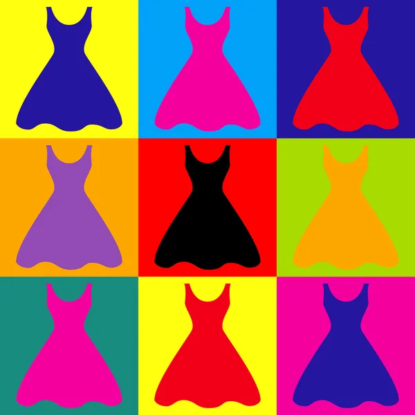 女性ドレス記号 — ストックベクタ
