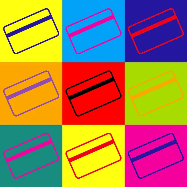 Símbolo tarjeta de crédito para descargar — Vector de stock
