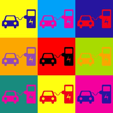 Elektrikli Araba pil şarj işaret