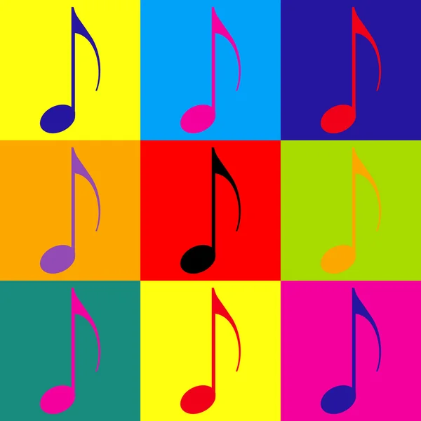 Music note sign — Stock Vector