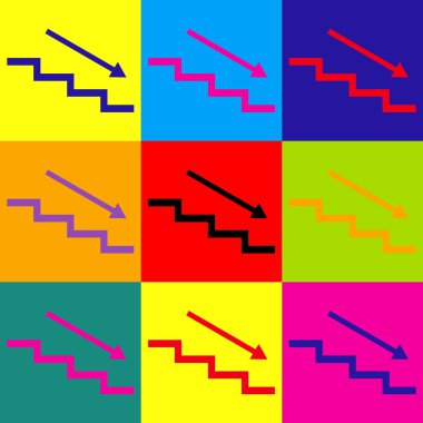 Ok aşağı merdiven