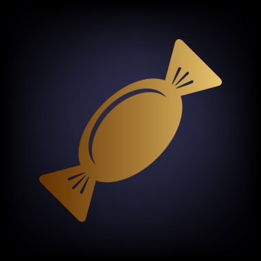 Şeker işareti. Altın stil ikonu