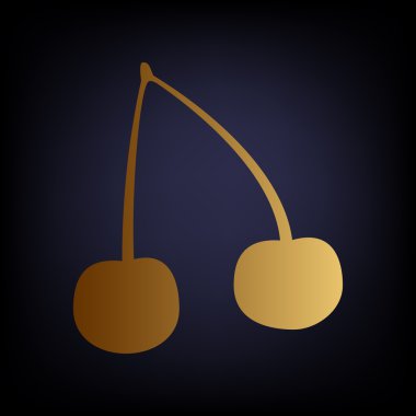 Kiraz işareti. Altın stil ikonu