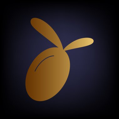 Zeytin işareti. Altın stil ikonu