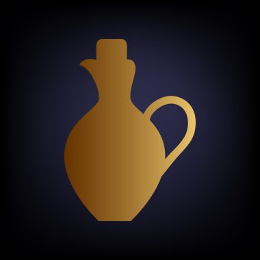 Amfora işareti. Altın stil ikonu