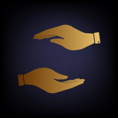 El işareti. Altın stil ikonu