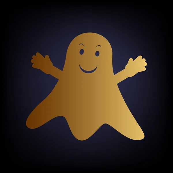 Ghost geïsoleerd teken — Stockvector
