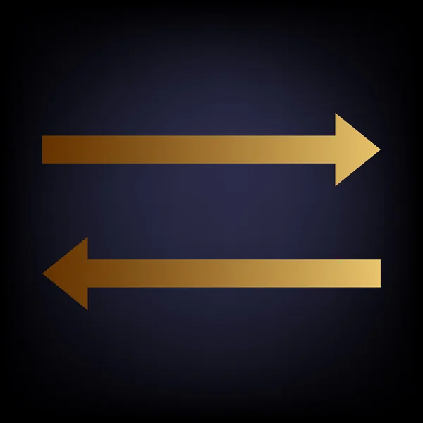 Flèche icône simple — Image vectorielle