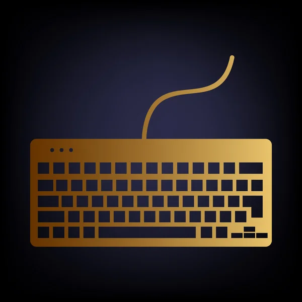 Tastatur einfaches Symbol — Stockvektor