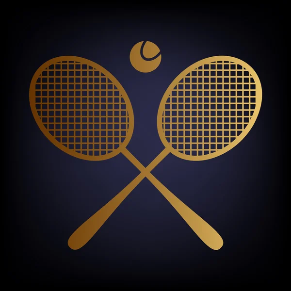 Ícone de raquete de tênis —  Vetores de Stock