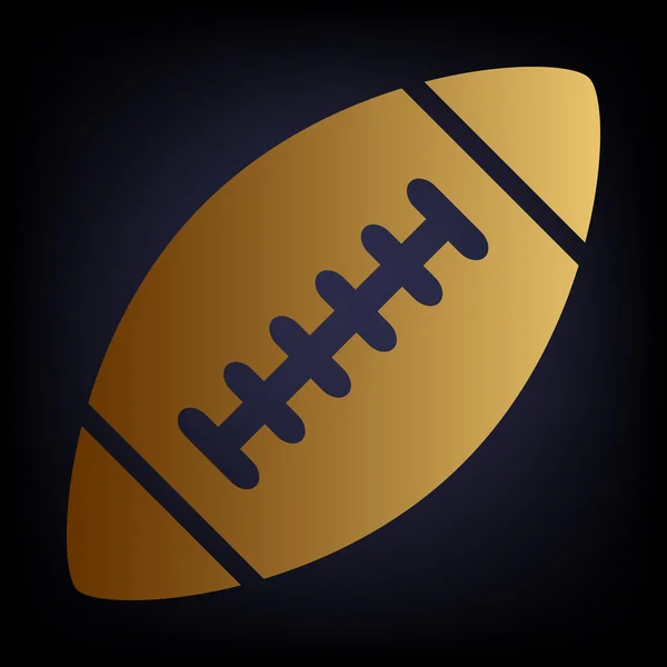 Ballon de football américain simple — Image vectorielle