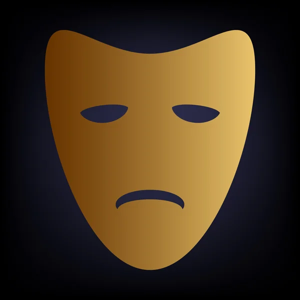 Tragedie theatrale maskers — Stockvector