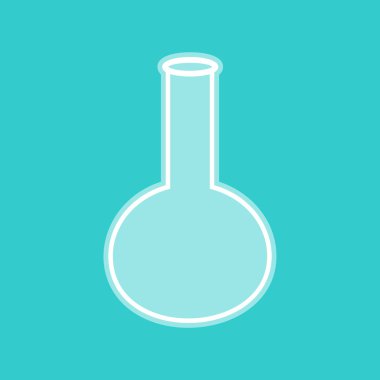 Tüp. Torquoise rengi beyaz simgesini