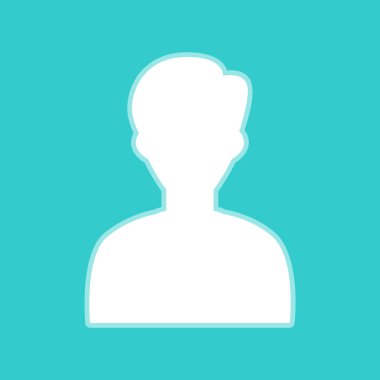 Kullanıcı avatar. Torquoise rengi beyaz simgesini