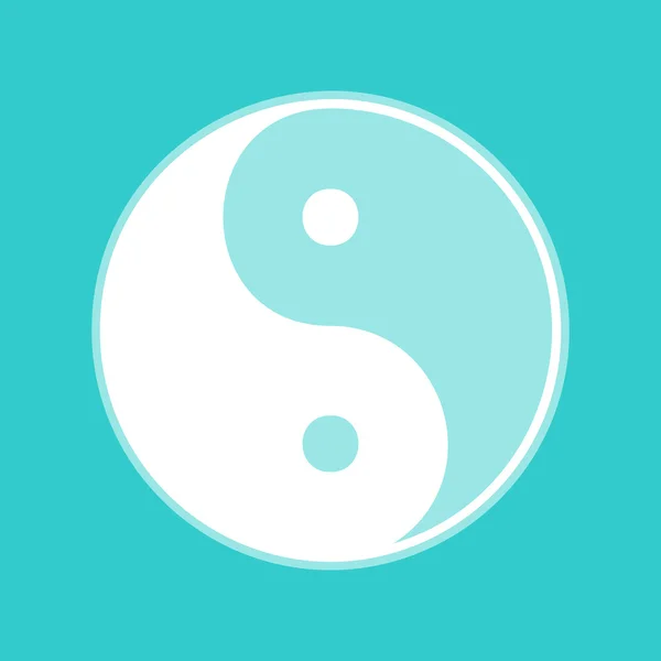 Ying Yang simbol al armoniei și echilibrului — Vector de stoc