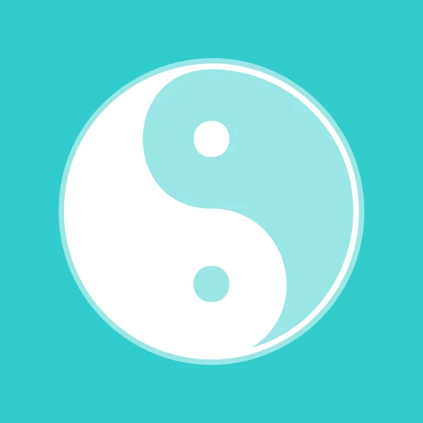 Ying yang symbool van harmonie en evenwicht — Stockvector