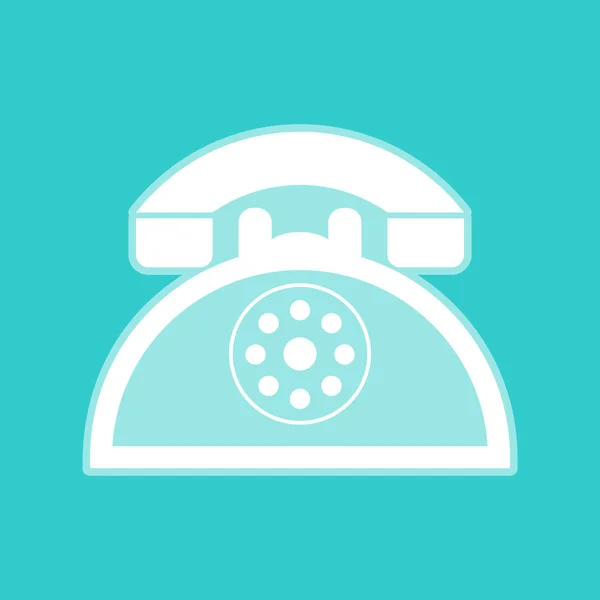 Retro telefoon teken — Stockvector