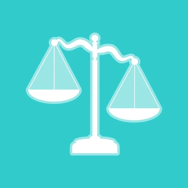 Échelles de justice signe — Image vectorielle