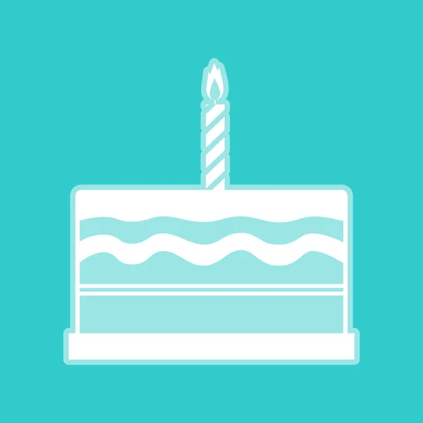 Urodzinowy tort znak — Wektor stockowy