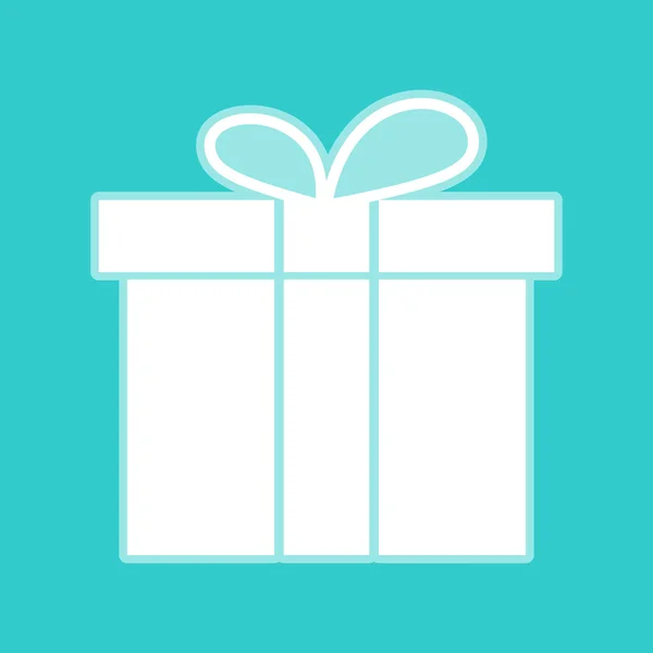 Signo de caja regalo — Vector de stock