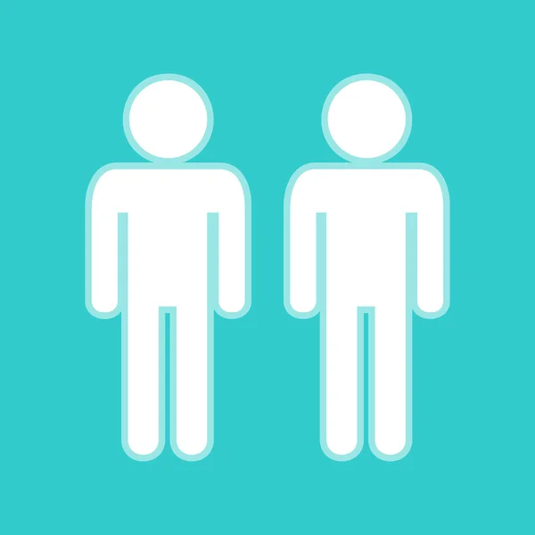 Signe de famille gay — Image vectorielle