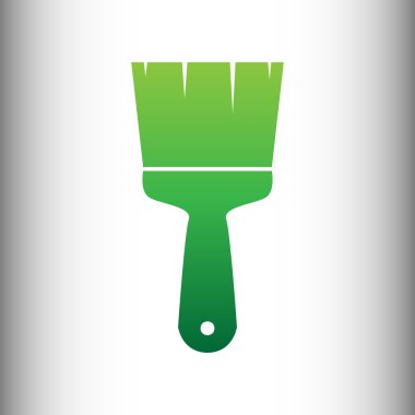Fırça işareti. Yeşil degrade simgesi