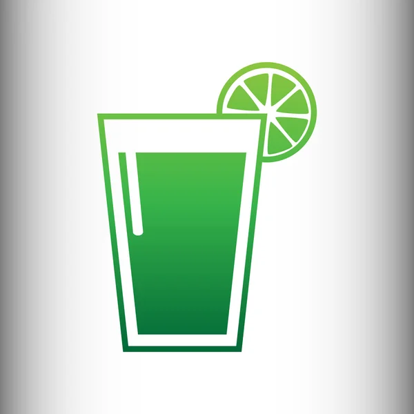 Iconos de vaso de jugo — Vector de stock