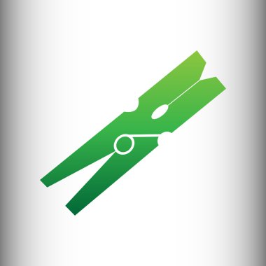 Giysi peg vektör simgesi