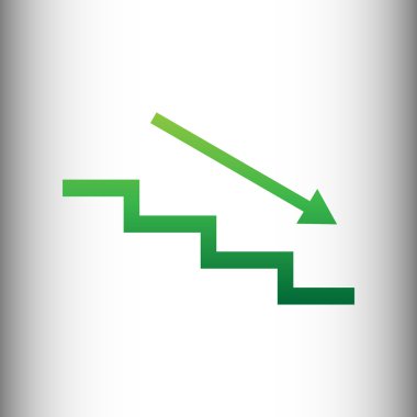 Ok aşağı merdiven