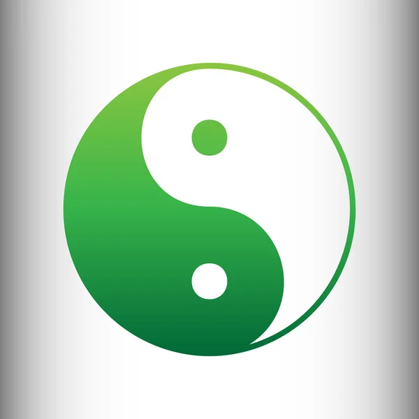 Ying yang símbolo de armonía y equilibrio — Vector de stock