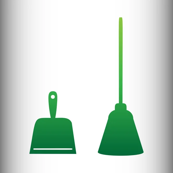 Dustpan vector icon — Stock Vector