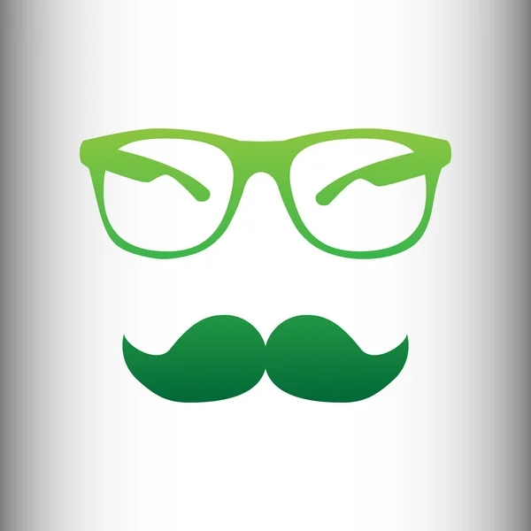 Signo de bigote y gafas — Archivo Imágenes Vectoriales