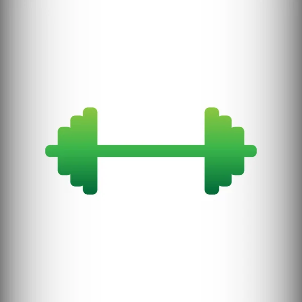 Dumbbell weights sign — Stock Vector